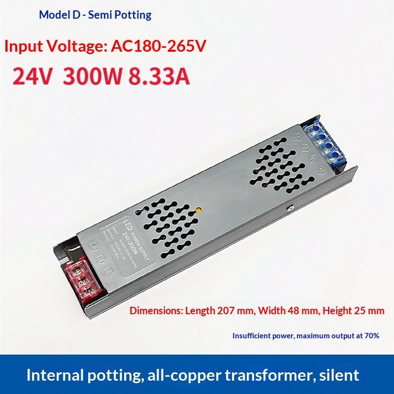 LED Strip Light Transformer Switching Power Supply 220V To DC 12V24V Low-voltage Power Supply For Advertising Light Boxes