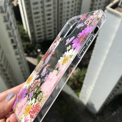Compatible with Apple, Lilac Flower Phone Case Drop-Proof For
