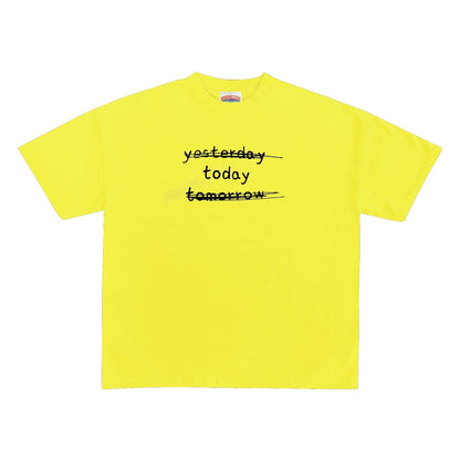 New Versatile Casual American-style  Letter Short-sleeve Top
