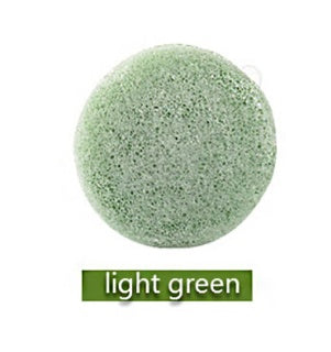 Konjac Sponge For Washing Face Round Konjac Konnyaku Sponge Facial Cleansing Exfoliator Bathing Puff Face Wash Puff