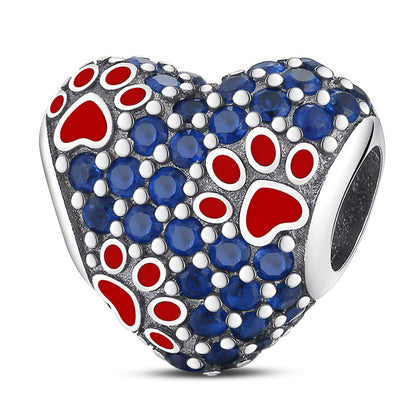 DIY Bracelet With A Cute Paw-print Pendant And Beads
