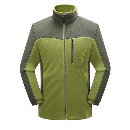Cross-border Sources Of New Polar Fleece Warm Fleece Couple Cardigan Contrast