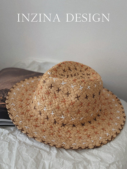 Retro Personality Western Cowboy Style Straw Hat