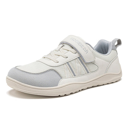 Kids Wide-toe Athletic Shoes Mesh Breathable With Velcro Straps