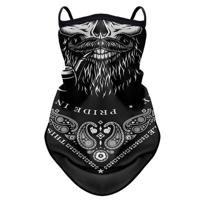 Motorcycle Riding Sun-protection Face Mask Ear-loop Headscarf