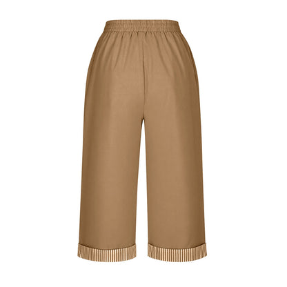 Summer New European And American Style Casual Cropped Pants