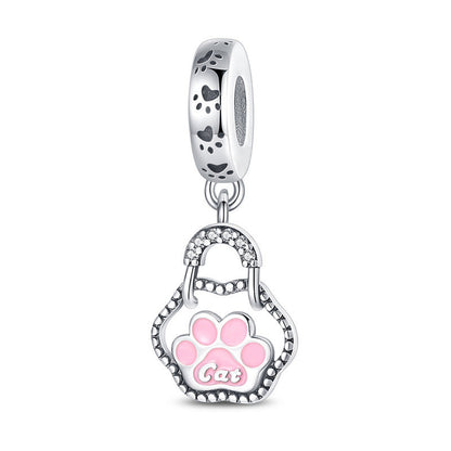 DIY Bracelet With A Cute Paw-print Pendant And Beads