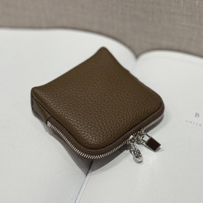 First-layer Cowhide Jewelry Pouch Mini And Convenient