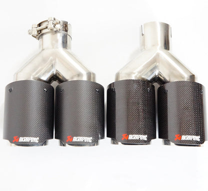 One Modified Two Tail Throat Car Decorative Exhaust Pipe