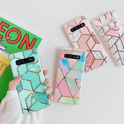 Mosaic marble mobile phone case