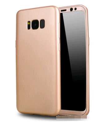 S8 Plus New 360 Degree All-inclusive Mobile Phone Case S8 Paint TPU PC Fuel Injection Soft Shell Combination Shatter-resistant Cover