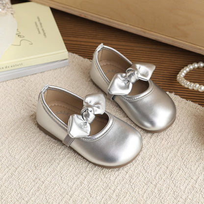 Cute Bow-knot Princess Shoes Soft-soled Performance Shoes