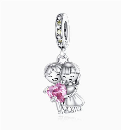 Silver-plated DIY Love Confession Beaded Bracelet Jewelry