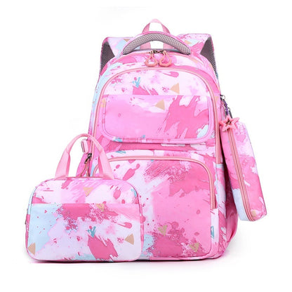 Elementary School Backpack Weight-Reducing Back-Supporting And High-Capacity