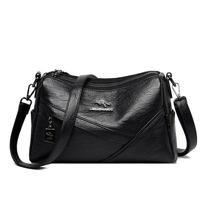 New Fashion Soft Leather Shoulder Large-capacity Crossbody Bag