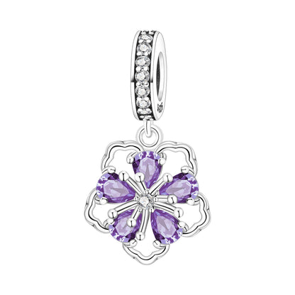 Lily Of The Valley Iris And Spinning Flower DIY Bracelet Pendant Accessories