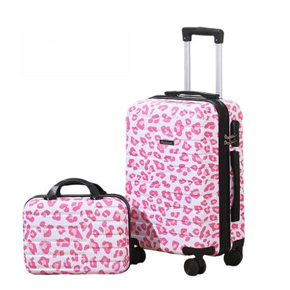2-piece Luggage Set, 20 Inches, With Makeup Bag, 20 Inch Hard Shell Expandable Lightweight Luggage, 360 Degree Rotating Wheels, Large Capacity Lightweight Travel Luggage. Side Hook, Independent Lock,