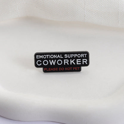 Retro Personalized English Letter Metal Enamel Badge