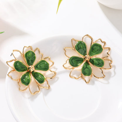 Three-dimensional Flower Ring Bracelet