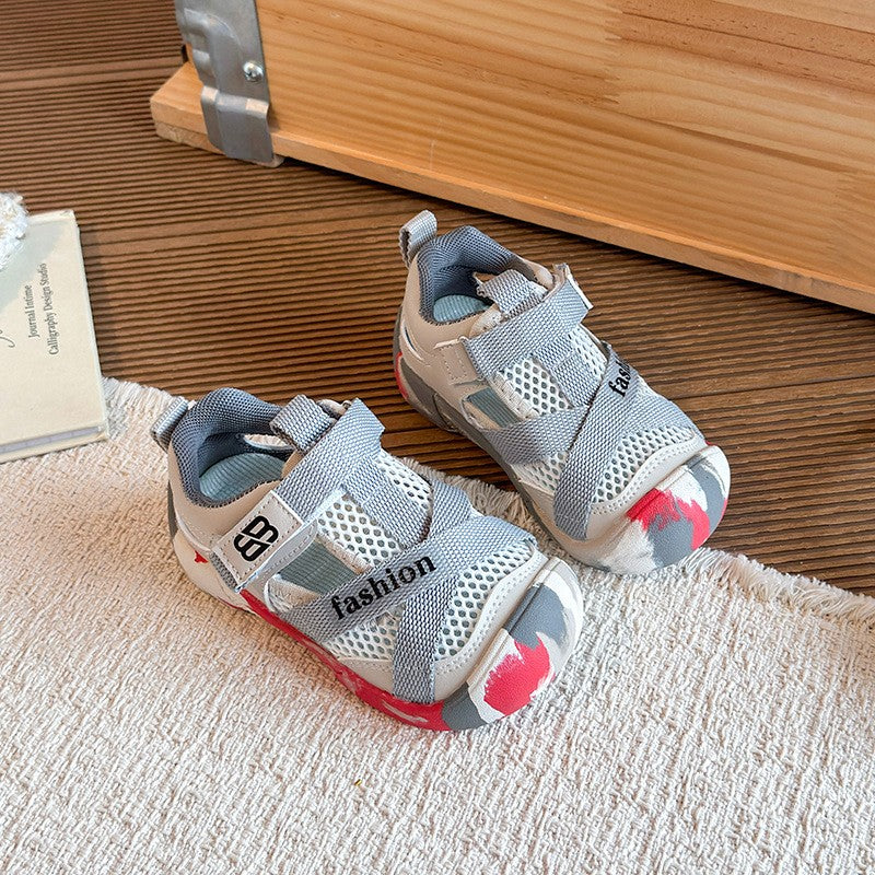 2026 Summer Kids Water Shoes, Boys & Girls Closed-Toe Sandals, Outdoor Beach Mesh Sneakers For Toddlers