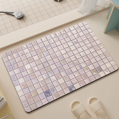 Quick-drying Door Mat Dirt- And Scratch-resistant Foot Mat Diatomaceous Earth Floor Mat