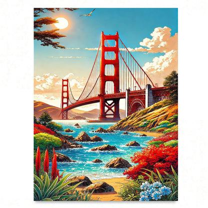 Diamond Beautiful Landscape DIY Handmade Living Room Entrance Decorative Painting