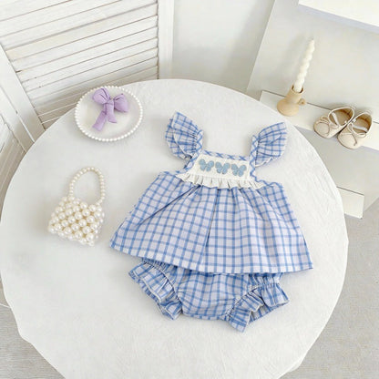 Lotus-leaf-sleeve Camisole Floral Shorts