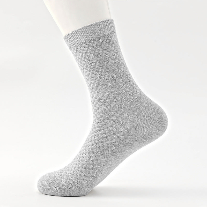 Casual Soft And Breathable Black Long Socksversatile For All Seasons