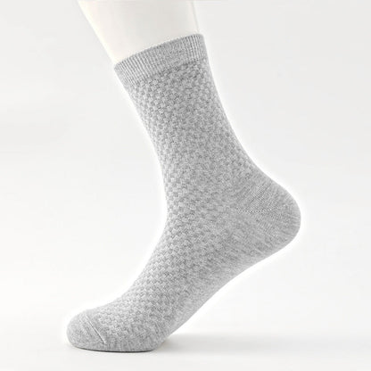 Casual Soft And Breathable Black Long Socksversatile For All Seasons