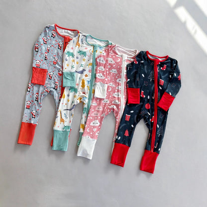 Bamboo Fiber Onesie European And American Style For Infants And Toddlers