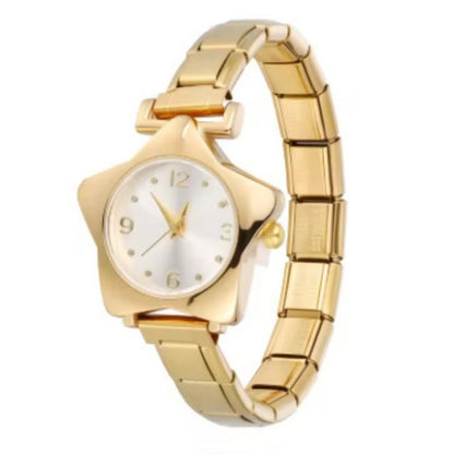 New Colorful Five Star Stainless Steel Watch Bracelet