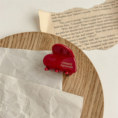 Love Small Jaw Back Hairpin Shark Clip