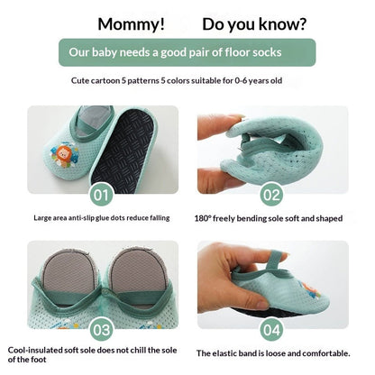 Floor Socks For Children And Babies Summer Thin Style For Toddlers Learning To Walk