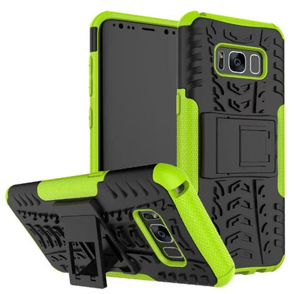 Samsung S8 plus Galaxy S8 mobile phone shell bracket colorful pattern in tire pattern inclusive fall proof sleeve