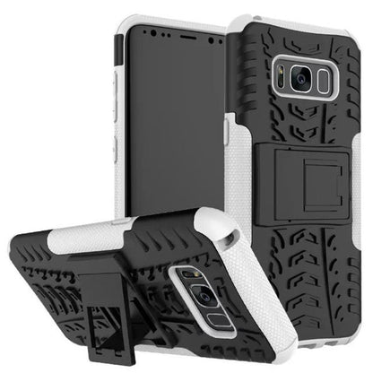 Samsung S8 plus Galaxy S8 mobile phone shell bracket colorful pattern in tire pattern inclusive fall proof sleeve