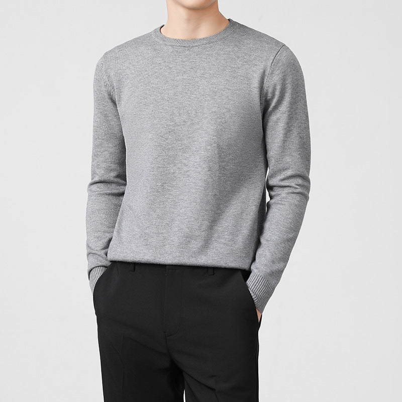 Thickened Knitted Crew-neck Sweater