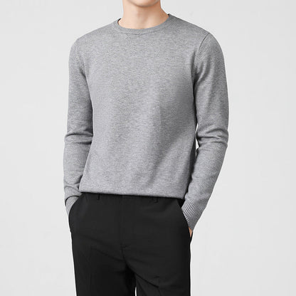 Thickened Knitted Crew-neck Sweater