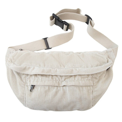 Corduroy Canvas Bag Large-capacity Casual Shoulder And Crossbody Bag