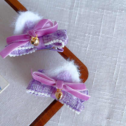 Cute Cat-ear Bow Hair Clip