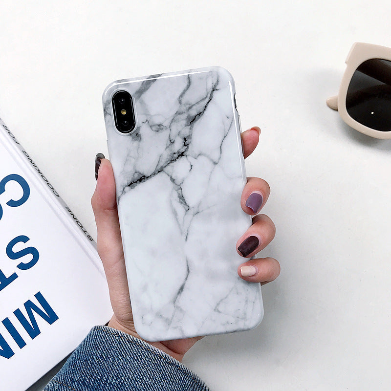 Compatible with Apple, Smooth Marbled IPhone 11 Pro Max Silicone Soft Case