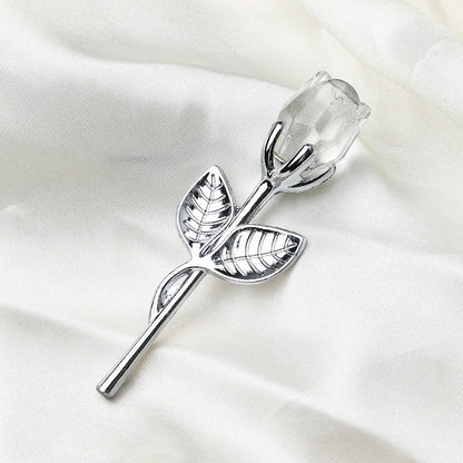Crystal Metal Rose Valentine's Day Small Gift Wedding