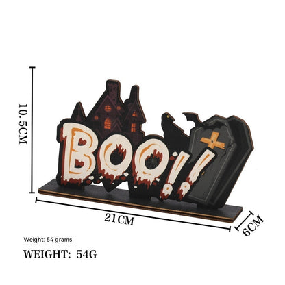 Halloween Wooden Decoration Decorations Festival