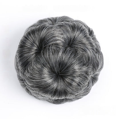 High Temperature Silk Wig Hair Ring, Hair Bun, Nine Flower Ball Head Bridal Costume Plate