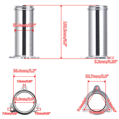 Modified Auto Parts Exhaust Gas Circulation Disassembly Pipe