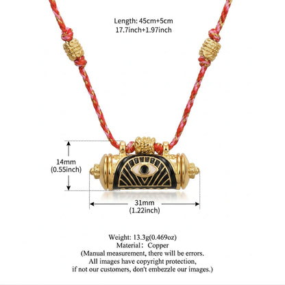 Evil Eye Kaleidoscope Necklace Clavicle Chain