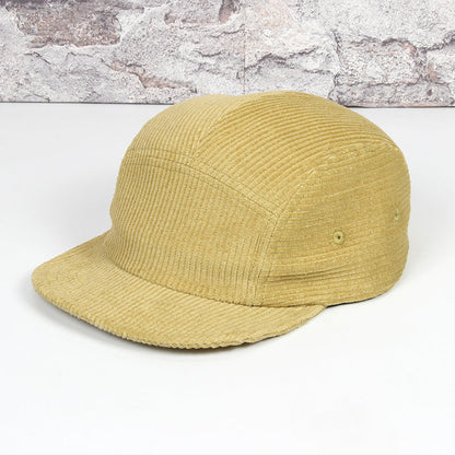 Pure Cotton Corduroy Five-panel Cap Short Brim 5-panel Baseball Cap