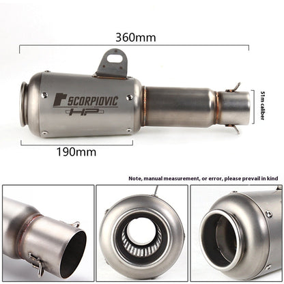 Motorcycle Modification Flower Cover Barrel Exhaust Pipe Universal