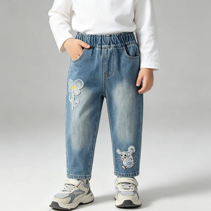 New FallWinter Denim Jeans For Girls