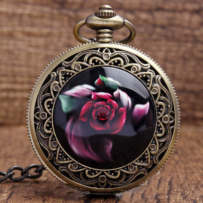 Classical Retro Plus-sized Skull Ceramic Pocket Watch