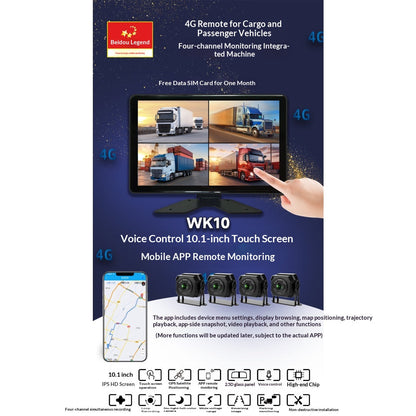 10.1-in 4G Network 4-CH All-in-One Safety System